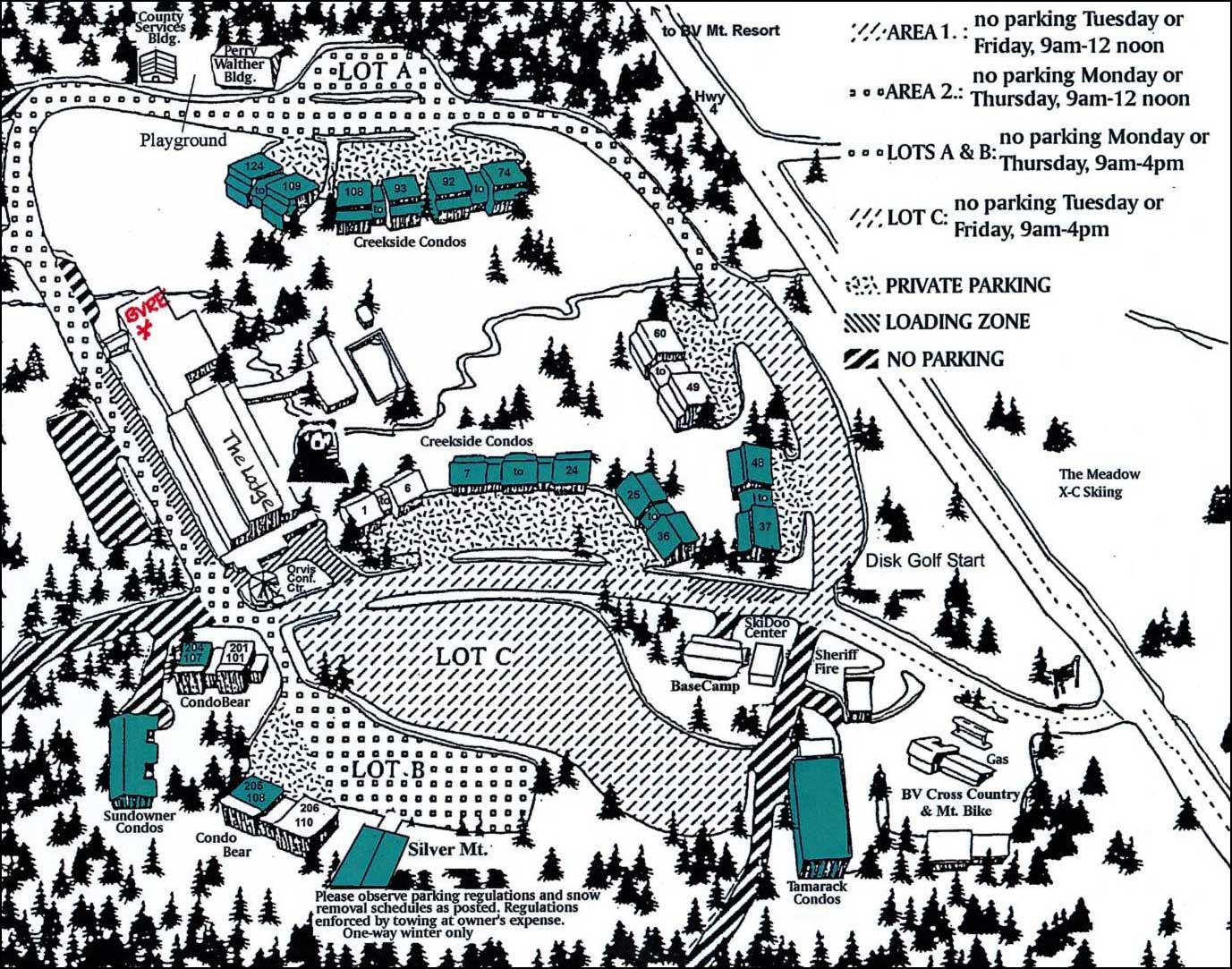 Bear Valley Village Map